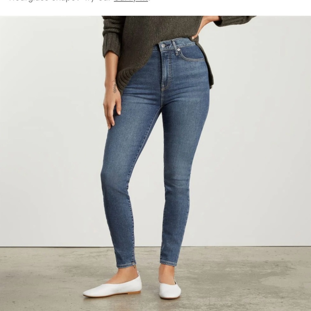 Everlane Way-High Skinny Jeans in Authentic Blue